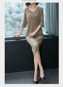 2018秋冬季簡(jiǎn)約時(shí)尚中長款混羊毛打底衫